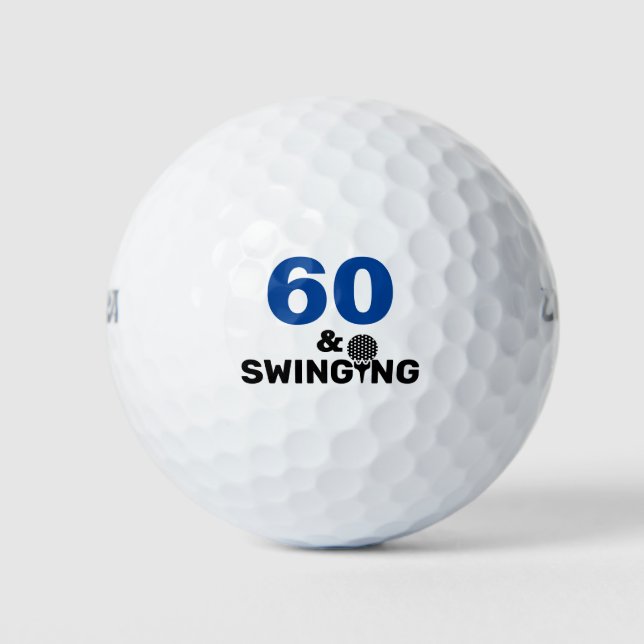 Create Your Own Golfer Funny Birthday Golf Balls (Front)