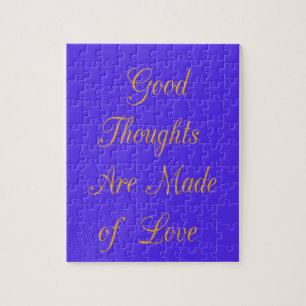 Create Your Own Good Thoughts With Love  Jigsaw Puzzle