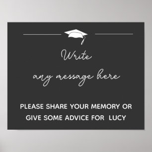create your own GRADUATE party sign, Remember when Poster