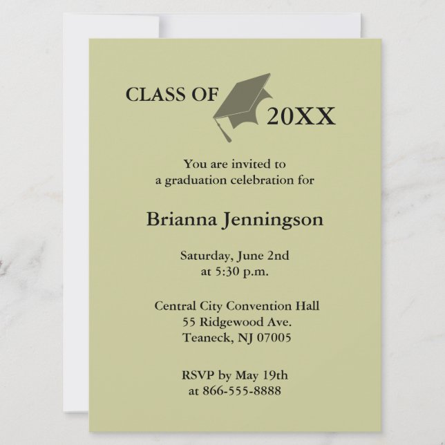 Create Your Own Graduation Invitation 4 (Front)