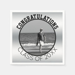 Create Your Own Graduation Personalized Photo Napkin