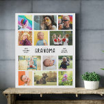 Create Your Own Grandparents Photo Collage Faux Canvas Print<br><div class="desc">Personalized Faux Canvas Photo Collage. Create a heartwarming gift that grandparents will cherish forever with our Personalized Faux Canvas Collage. This beautifully board allows you to turn 12 of your favourite family photos into a unique keepsake, celebrating the special bond between loved ones. Features: Customizable Design: Add 12 photos and...</div>