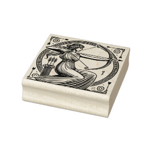 Create Your Own Greek Goddess Artemis Archery Rubber Stamp