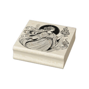 Create Your Own Greek Goddess Hestia Fire Rubber Stamp