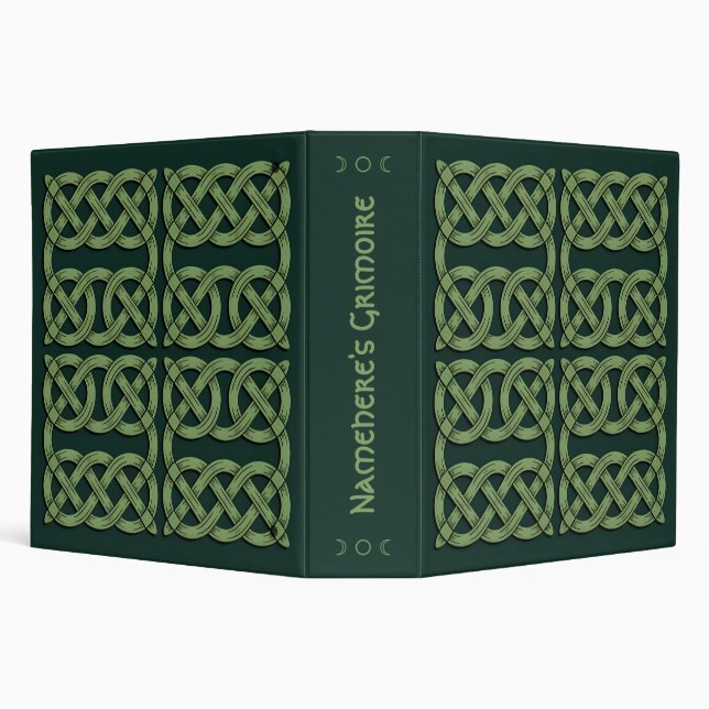 Create Your Own Green Celtic Knotwork Binder (Background)