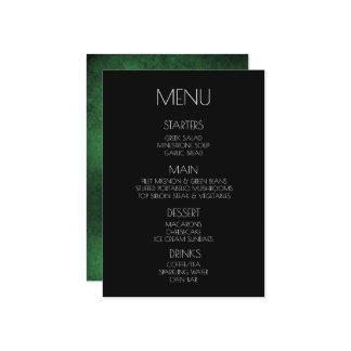 Create Your Own - Green Distressed Texture Menu