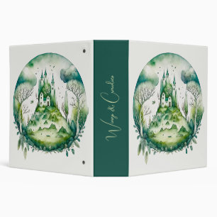 Create Your Own Green Fantasy Castle Landscape Binder