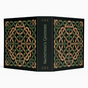 Create Your Own Green & Gold Celtic Knotwork Binder