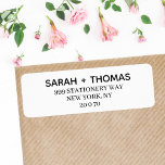 Create your own Guest Name and Address Sticker<br><div class="desc">These simple minimalist typography return address labels are perfect for a simple wedding. Create your own Guest Name and Address Sticker</div>