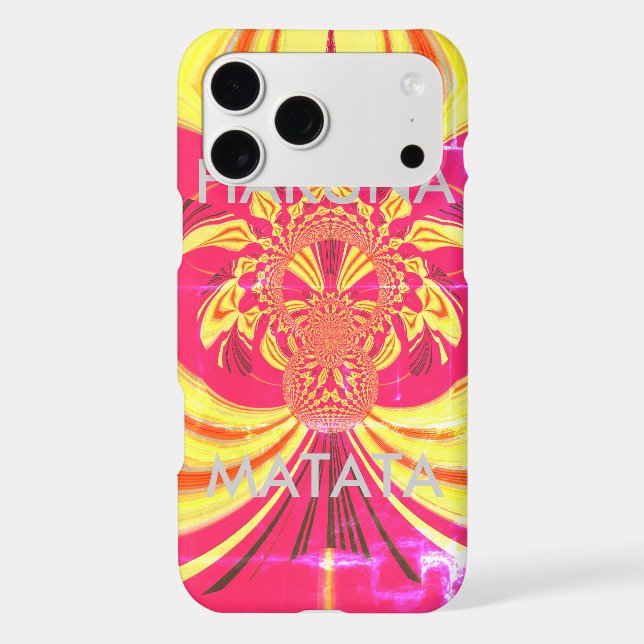 Create Your Own Hakuna Matata red yellow design (Back)