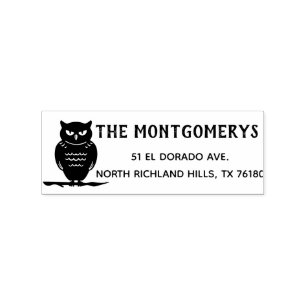 Create Your Own Halloween Return Address Rubber Stamp