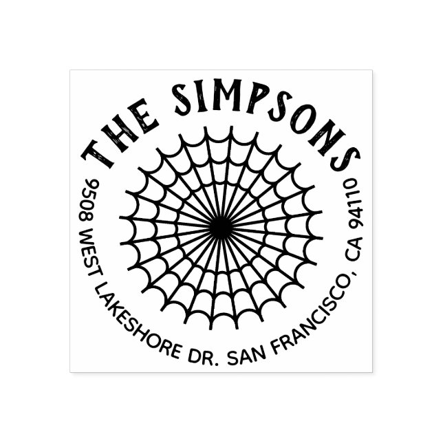 Create Your Own Halloween Return Address Rubber Stamp (Imprint)