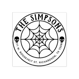 Create Your Own Halloween Return Address Rubber Stamp