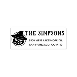 Create Your Own Halloween Return Address Rubber Stamp