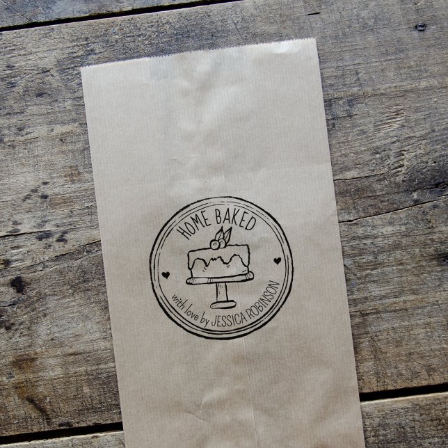Create Your Own Hand-Draw Home Baked Cakes Rubber Stamp (Creator Uploaded)