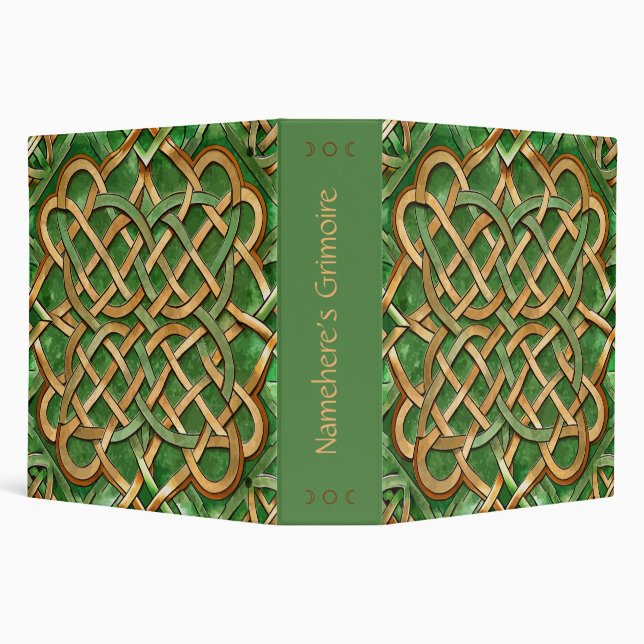 Create Your Own Hand Drawn Copper Celtic Knotwork Binder (Background)