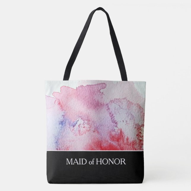 Create your own handpainted watercolor wedding bag (Front)