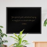 Create Your Own Handwritten Script Custom Quote Poster<br><div class="desc">Create your own custom quote poster wall art. Features your personalized text in minimalist handwritten style typography.</div>