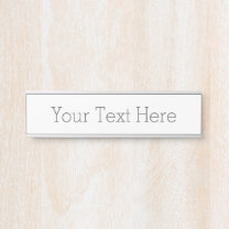 Create Your Own Hanging Name Plate, Silver Door Sign