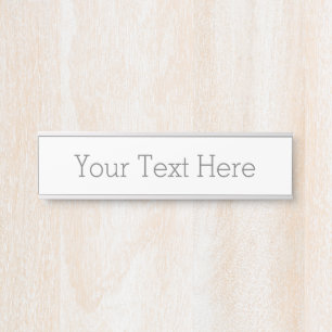 Create Your Own Hanging Name Plate, Silver Door Sign
