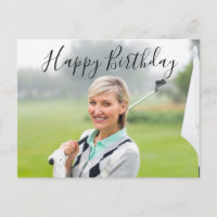 Create Your Own Happy Birthday to golfer