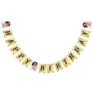 Create Your Own Happy Birthday to You Photo Bunting Flags