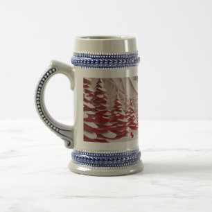 Create Your Own, Happy Christmas Custom Design Beer Stein