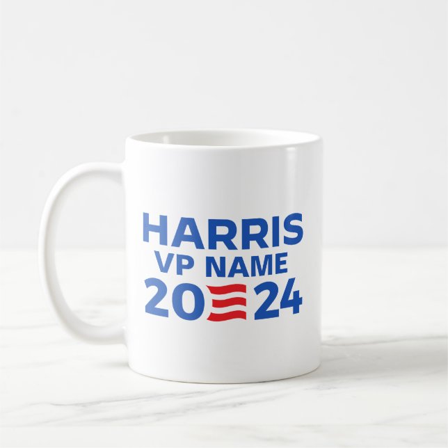Create Your Own Harris Ticket 2024 Coffee Mug (Left)