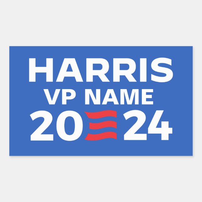Create Your Own Harris Ticket 2024 Sticker (Front)