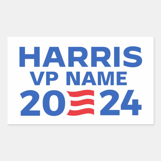 Create Your Own Harris Ticket 2024 Sticker (Front)
