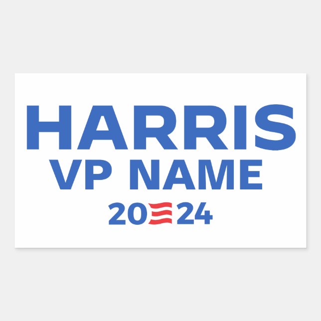 Create Your Own Harris / VP Ticket 2024 Sticker (Front)