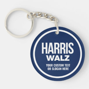 Create Your Own Harris Walz 2024 Keychain