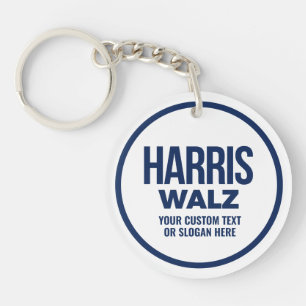 Create Your Own Harris Walz 2024 Keychain