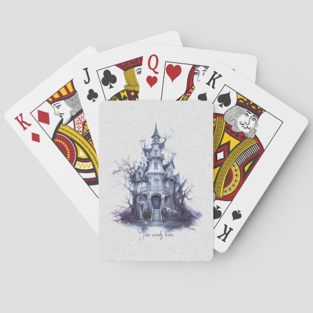 Create Your Own Haunted Castle Playing Cards (Back)