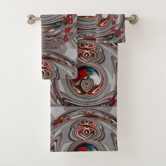 Create Your Own Have a wonderful Merry Christmas Bath Towel Set (Insitu)