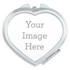 Create Your Own Heart Compact Mirror
