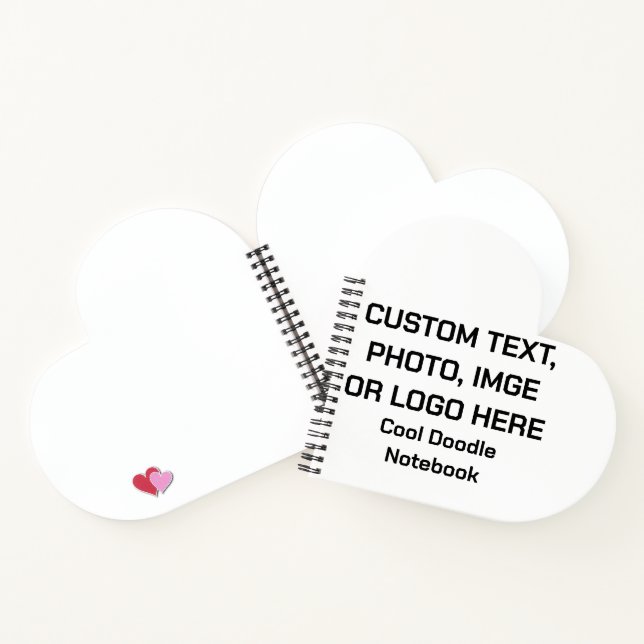 Create Your Own Heart Shaped Diary Notebook (Inside)