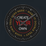 Create Your Own Hebrew Clock, Personalized / Photo Round Clock<br><div class="desc">Wall Clock (HEBREW Numerals): Create Your Own - personalized professional branded item with custom logo / photo and easy further adjustments by adding text,  background colours or more images. Simple way to personalize your business,  create cool gifts for your family & friends for every occasion.</div>