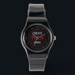 Create Your Own Hebrew Watch, Personalized / Photo Watch<br><div class="desc">Watch (HEBREW Numerals): Create Your Own - personalized professional branded item with custom logo / photo and easy further adjustments by adding text,  background colours or more images. Simple way to personalize your business,  create cool gifts for your family & friends for every occasion.</div>