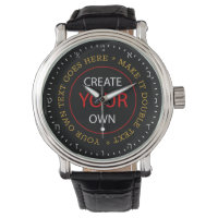 Create Your Own Hebrew Watch, Personalized / Photo