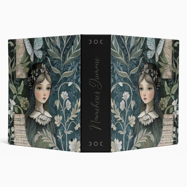 Create Your Own Hedge Witch Butterfly Botanical Binder (Background)