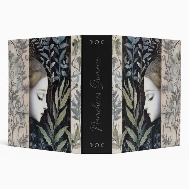 Create Your Own Hedge Witch Floral Botanical Binder (Background)