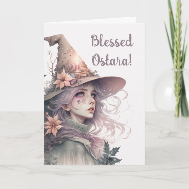 Create Your Own Hedge Witch Holiday Card (Front)