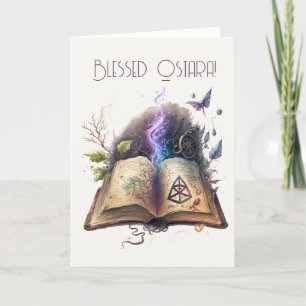 Create Your Own Hedge Witch Spell Book Holiday Card