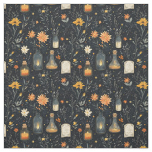 Create Your Own Hedge Witch Wildflower Candles Fabric