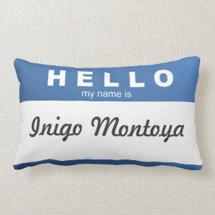 Create Your Own "Hello, My Name Is..." Pillow! Lumbar Pillow