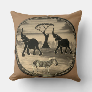Create Your Own Hello With Love From Africa Throw Pillow