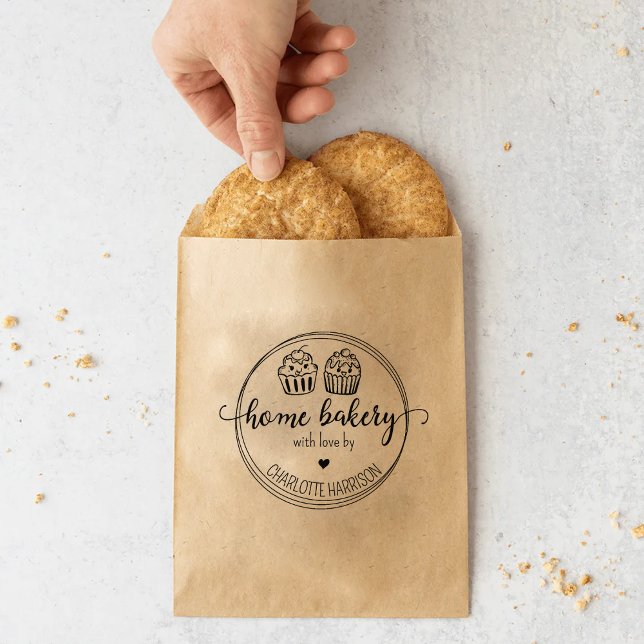 Create Your Own Home Baked With Love  Rubber Stamp (Creator Uploaded)