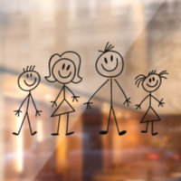 Create Your Own Home or Car Stick Figure Family 