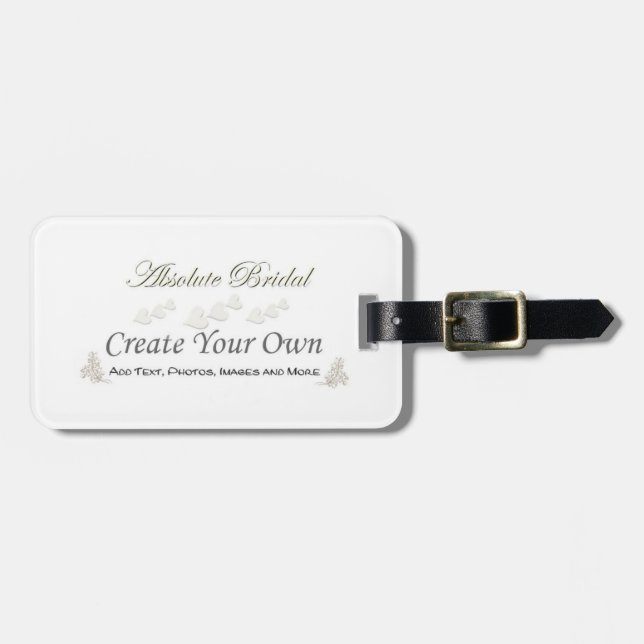 Create Your Own Honeymoon Luggage Tags (Front Horizontal)